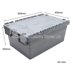 Attached Lid Storage Box 60cm